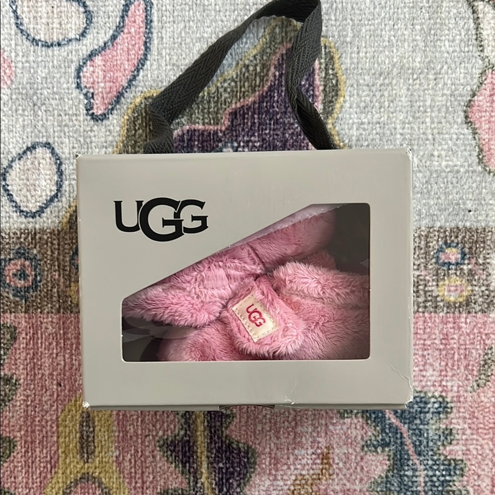 UGG Pink Fuzzy Baby Booties